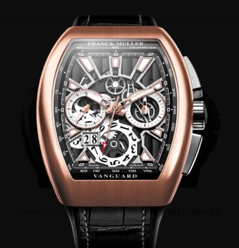 Franck Muller Vanguard Grande Date Review Replica Watch Cheap Price V 45 CC GD SQT BR (NR)